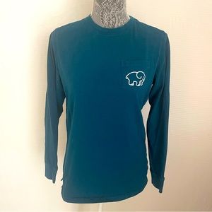 EUC Ivory Ella Save the Elephants long sleeve T-shirt (S)
